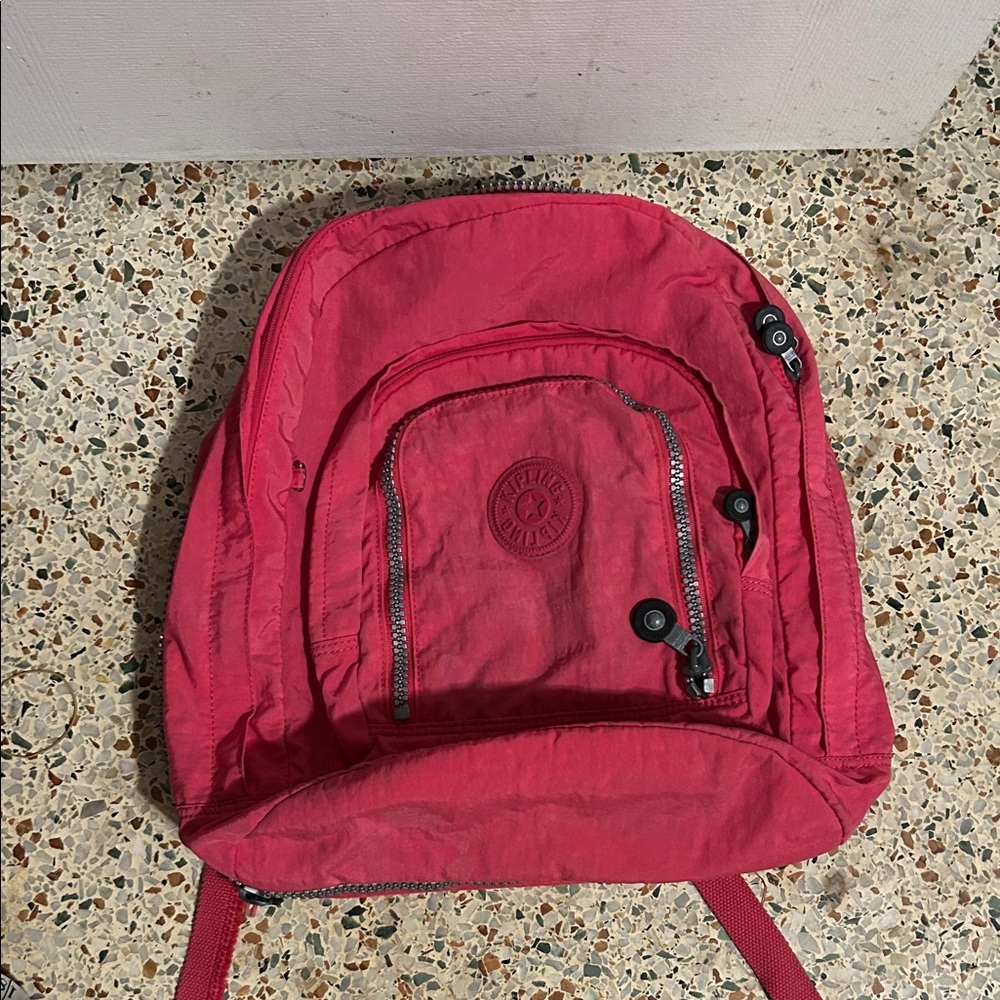 Kipling Cherry Red Backpack - image 1